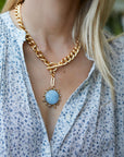 MIGNONNE GAVIGAN Odyssey Necklace Blue Gold