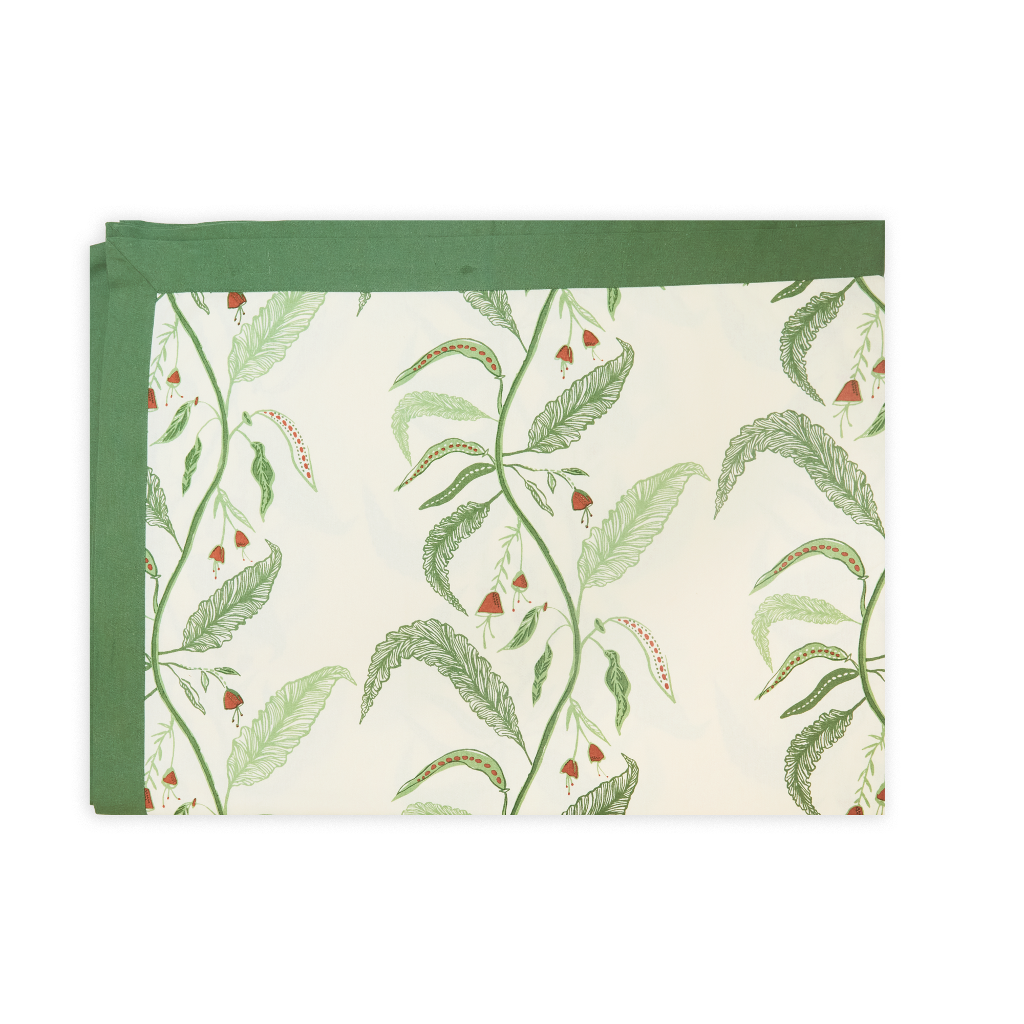 MAISON VENU | Tuileries Tablecloth Blockprinted Trim