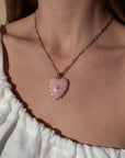 THATCH Malene Pink Opal Paperclip Necklace