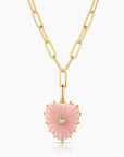 THATCH Malene Pink Opal Clip Necklace