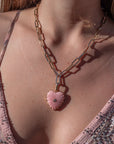 THATCH Malene Pink Opal Clip Necklace