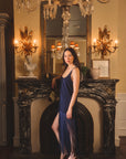 MASON'S DAUGHTER | Martha Fringe Dress, Navy