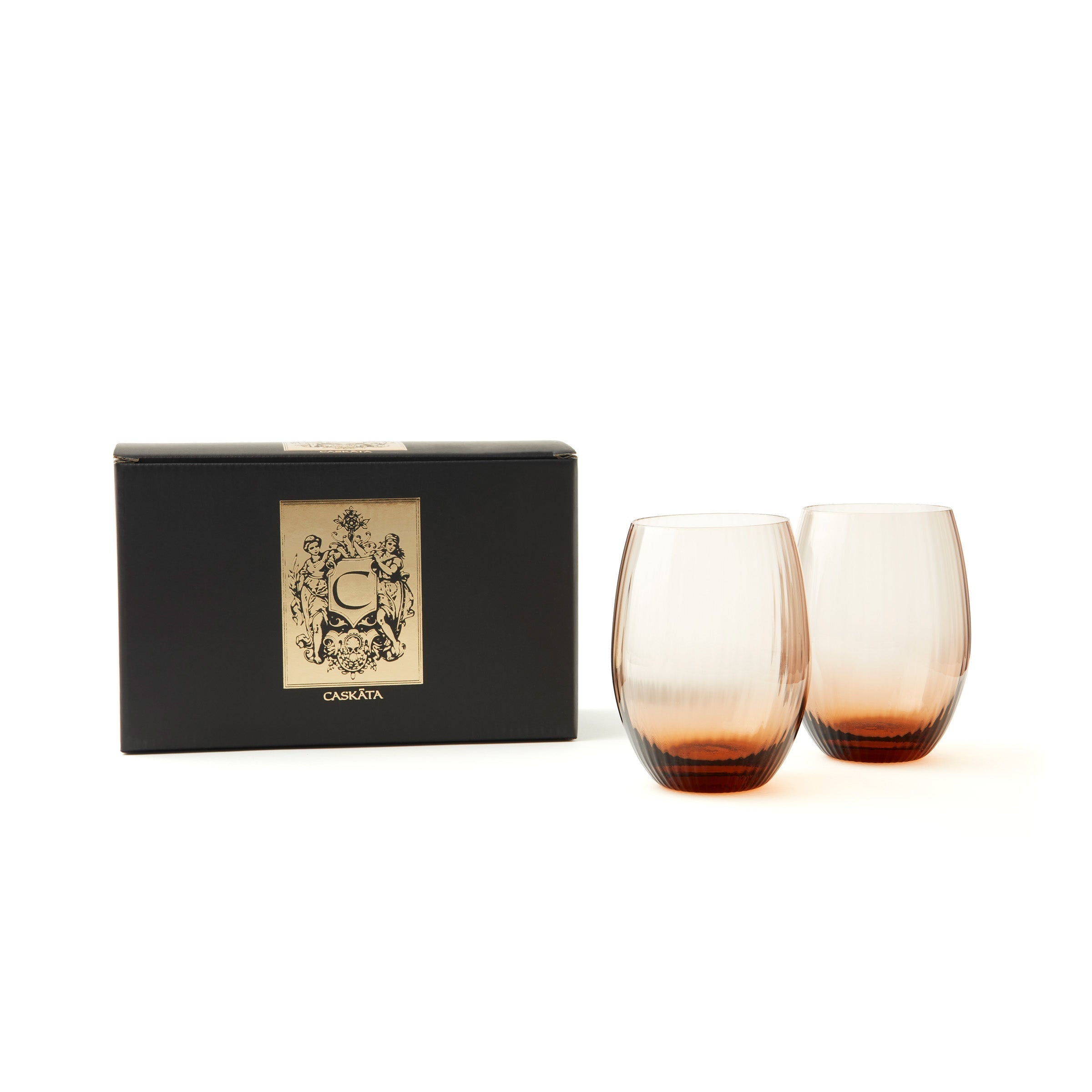 CASKATA Quinn Tumblers, Rose Set of 2