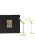 CASKATA Quinn Martini Glasses, Smoke Set of 2