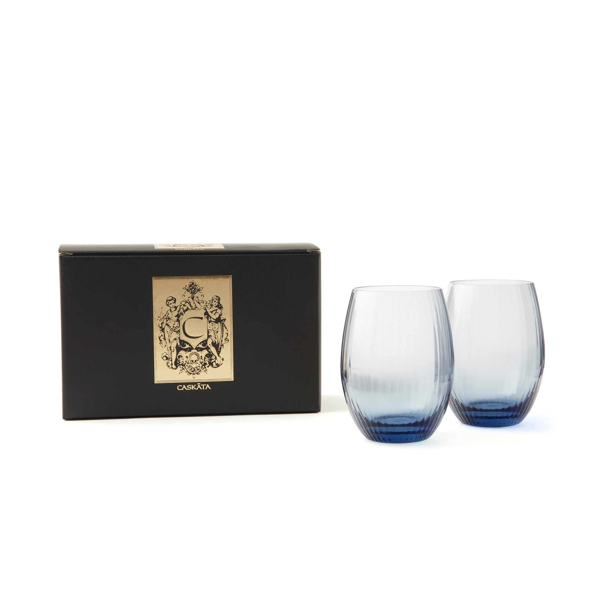 CASKATA Quinn Tumblers, Citrine Set of 2
