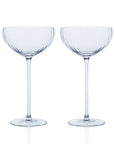 CASKATA Quinn Coupe Glasses, Clear Set of 2