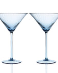 CASKATA Quinn Martini Glasses, Ocean Set of 2