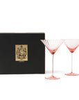 CASKATA Quinn Martini Glasses, Smoke Set of 2