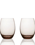 CASKATA Quinn Tumblers, Mocha Set of 2