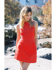 MASON'S DAUGHTER Mia Dress, Red Cotton Twill