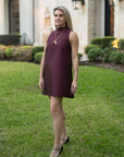 MASON by MASON'S DAUGHTER Savannah Dress, Oxblood Silk Wool