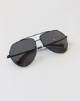 ANEA HILL Harbor Black Aviator Sunglasses