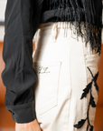 MASON by MASON'S DAUGHTER | Loretta Western Fringe Top, Black