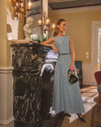 MASON by MASON'S DAUGHTER | Sloane Skirt, Hydrangea Blue Silk Moire