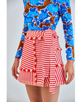 HUNTER BELL Bay Skirt, Poppy Stripe