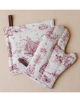 NADIA & CO. Winter Wonderland Toile Oven Mitt & Pot Holder