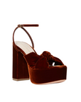 LOEFFLER RANDALL Roz Knot Platform Sandal, Sienna Velvet