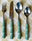 MASON'S DAUGHTER Bamboo Flatware, Sage Green