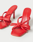 LOEFFLER RANDALL Margi Bow Heeled Sandal, Poppy